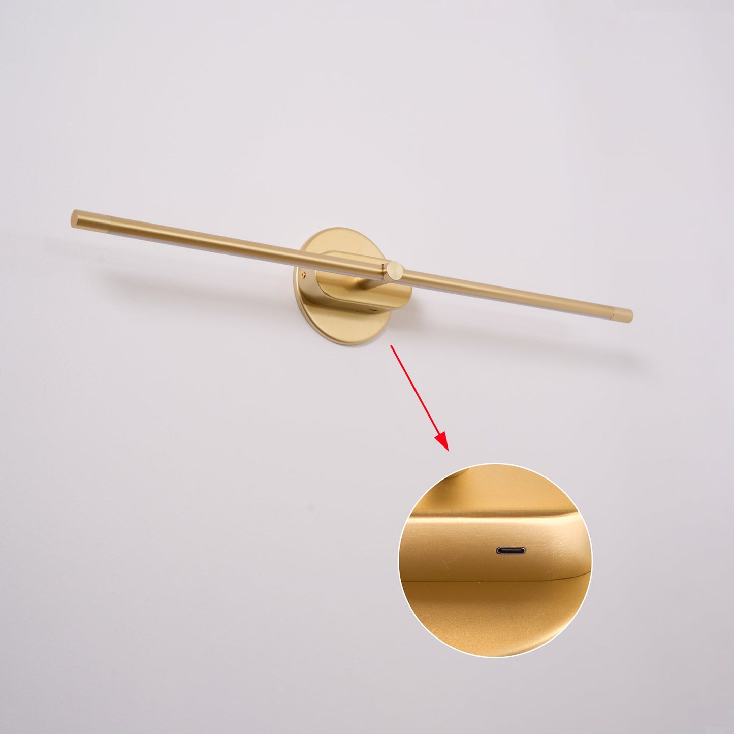 Minimalist Linear Wall Lamp Cordless with Touch Dimming and Remote Control