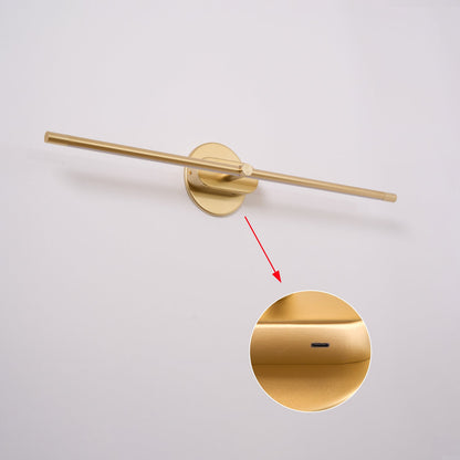 Minimalist Linear Wall Lamp Cordless with Touch Dimming and Remote Control