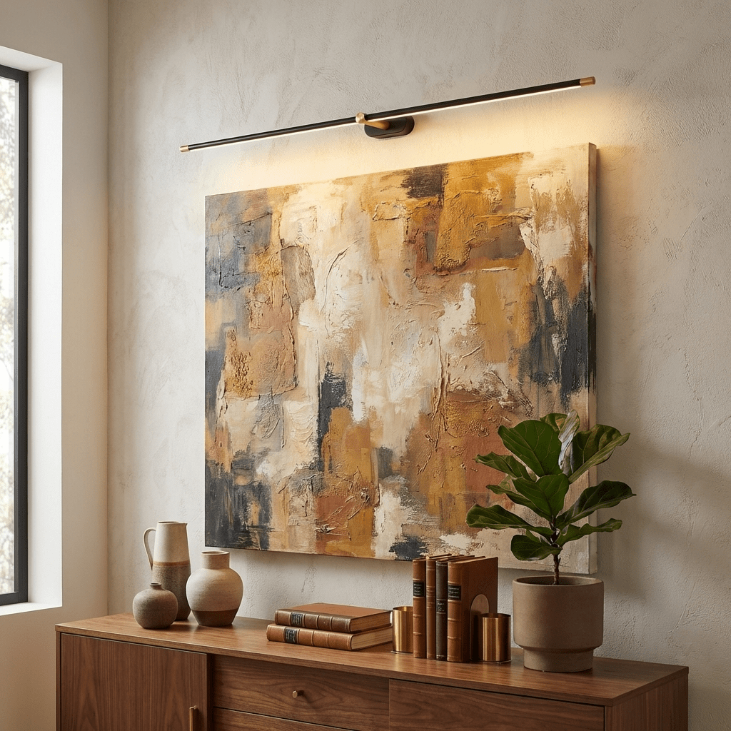 Minimalist Linear Wall Lamp Cordless with Touch Dimming and Remote Control