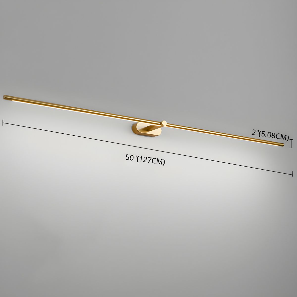 Minimalist Linear Wall Lamp Cordless with Touch Dimming and Remote Control