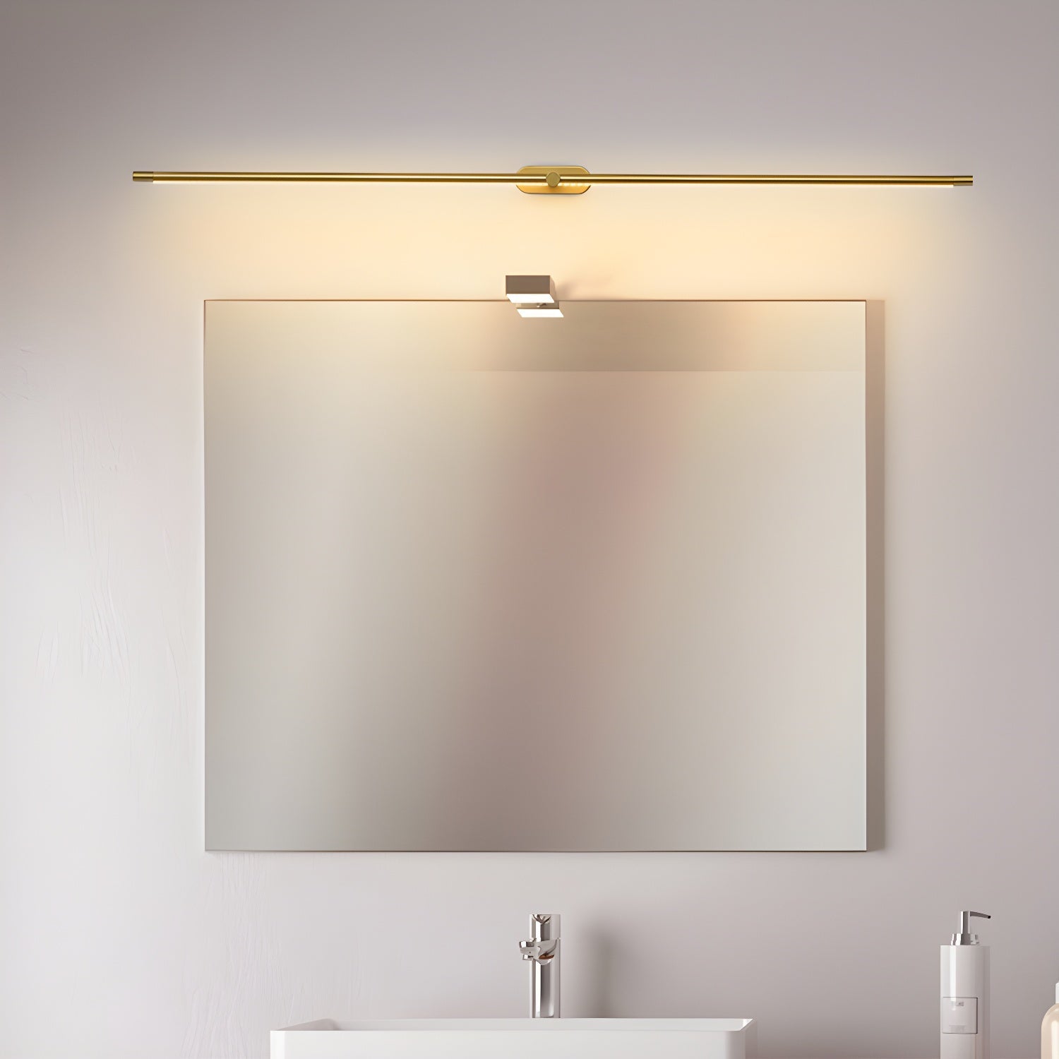 Minimalist Linear Wall Lamp Cordless with Touch Dimming and Remote Control
