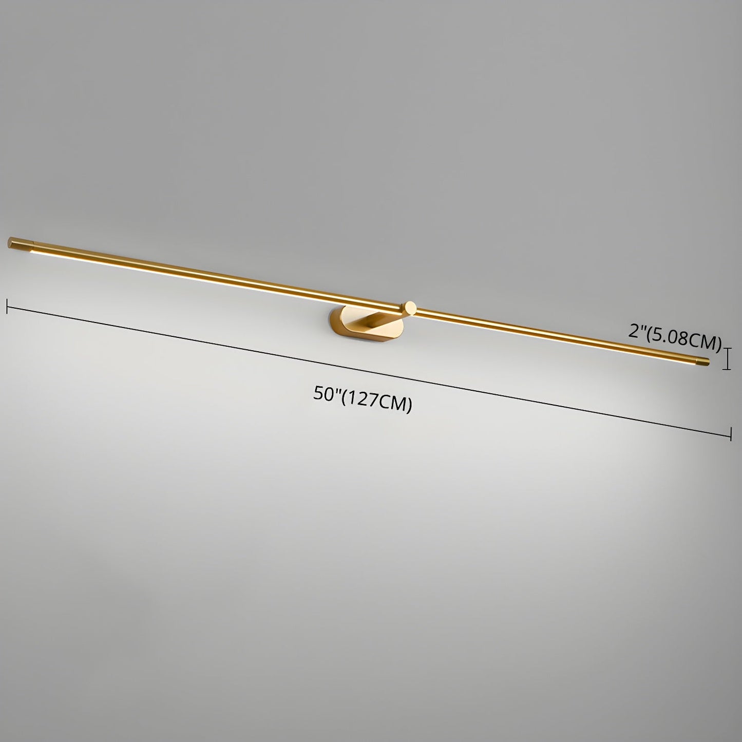 Minimalist Linear Wall Lamp Cordless with Touch Dimming and Remote Control