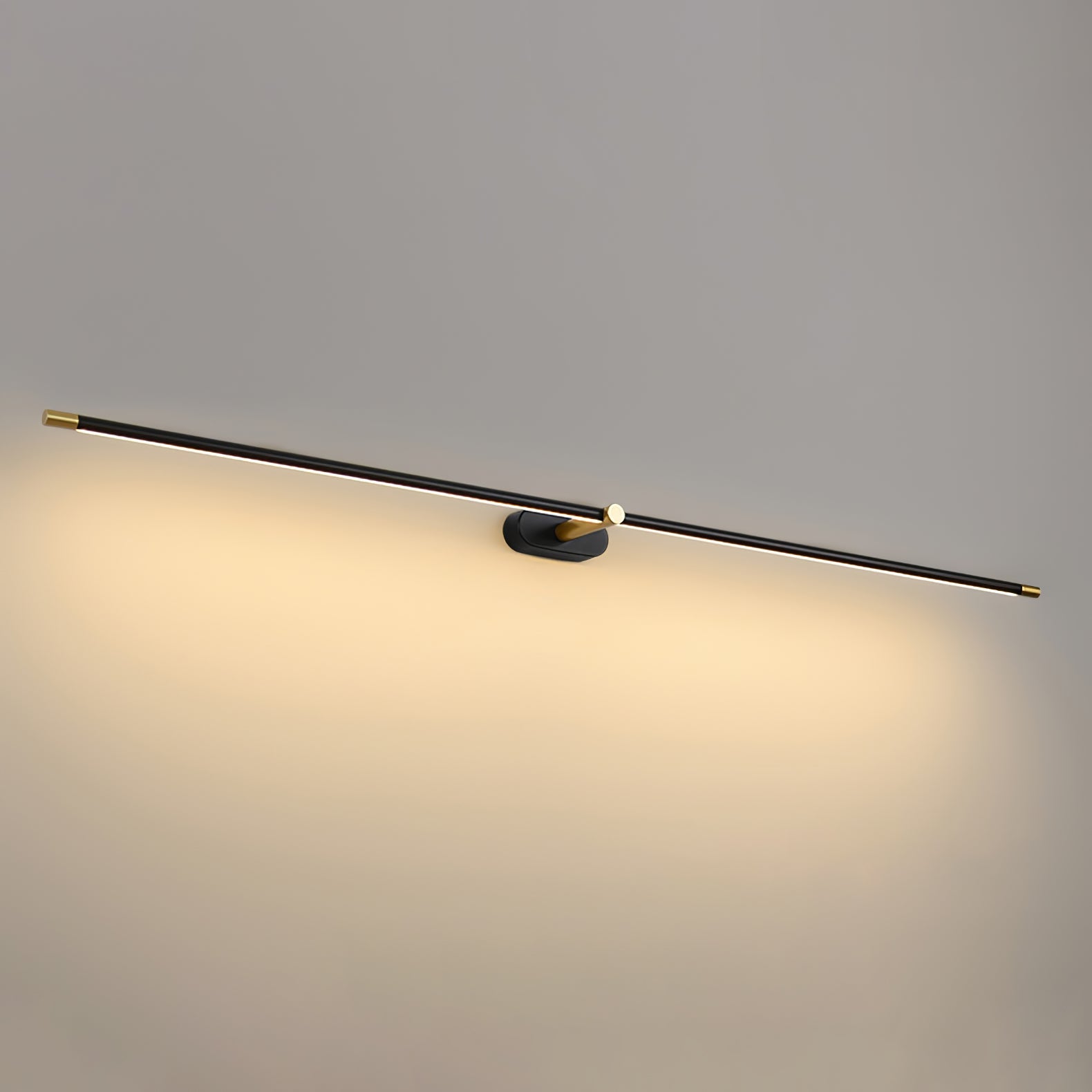 Minimalist Linear Wall Lamp Cordless with Touch Dimming and Remote Control