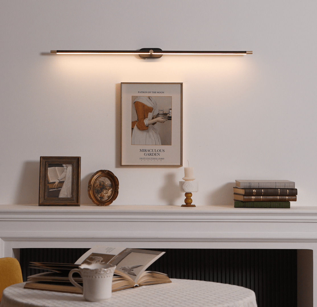 Minimalist Linear Wall Lamp Cordless with Touch Dimming and Remote Control