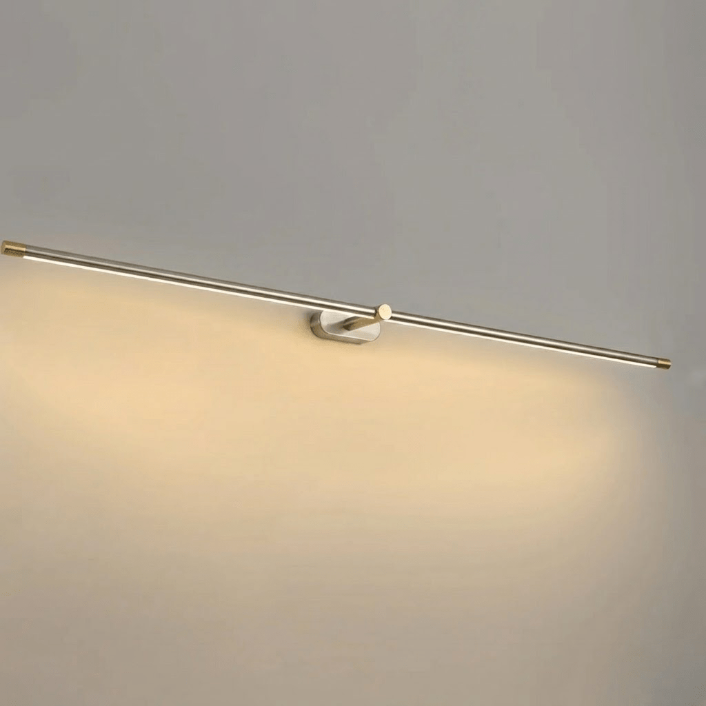 Minimalist Linear Wall Lamp Cordless with Touch Dimming and Remote Control