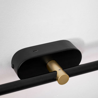 Minimalist Linear Wall Lamp Cordless with Touch Dimming and Remote Control