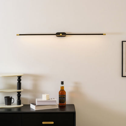 Minimalist Linear Wall Lamp Cordless with Touch Dimming and Remote Control