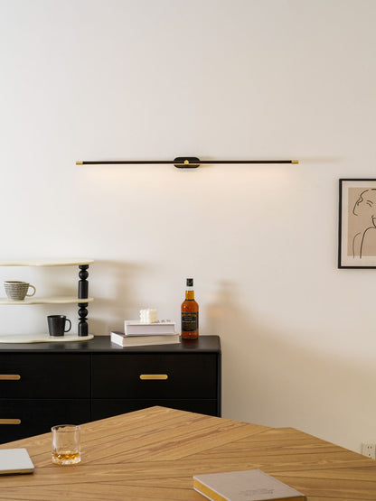 Minimalist Linear Wall Lamp Cordless with Touch Dimming and Remote Control