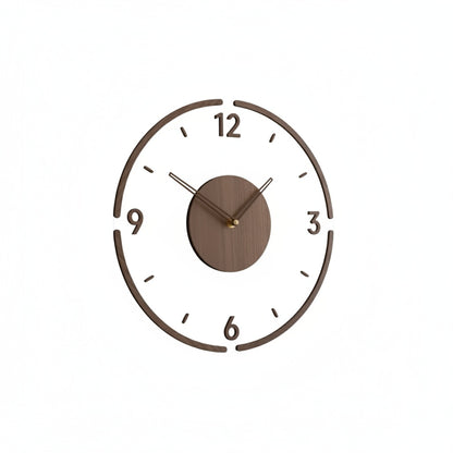 Minimalist Wall Clock Silent Movement with Open Face Design