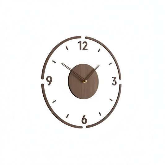 Minimalist Wall Clock Silent Movement with Open Face Design