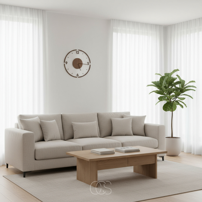 Minimalist Wall Clock Silent Movement with Open Face Design