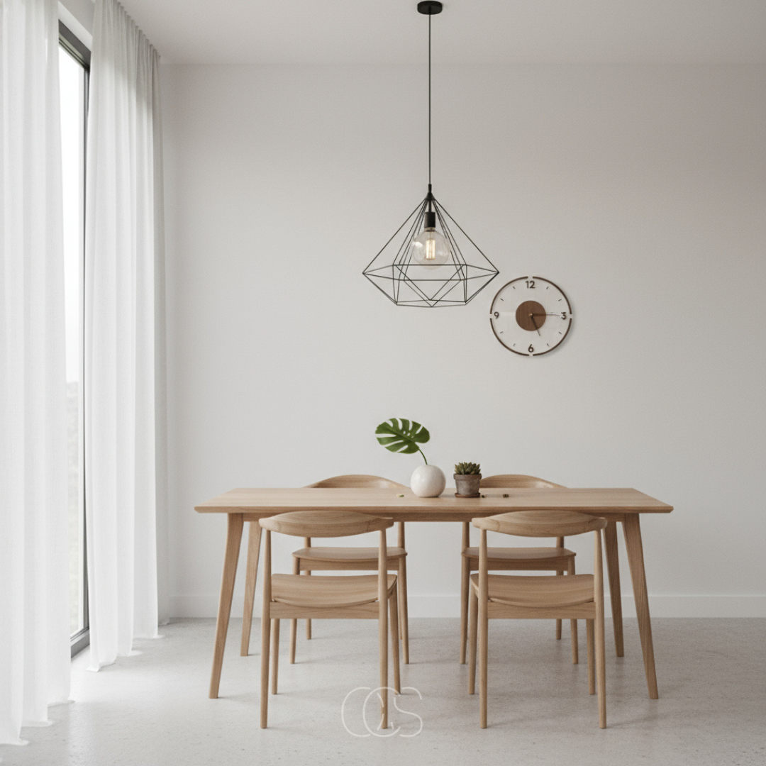 Minimalist Wall Clock Silent Movement with Open Face Design