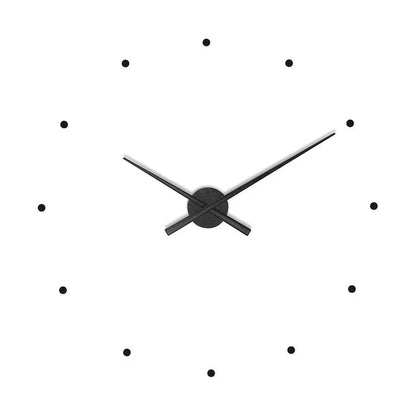 Minimalist Wall Clock with Silent Quartz Movement and Dot Hour Markers