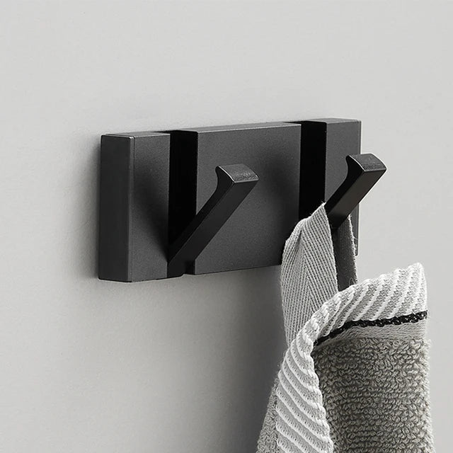 Minimalist Wall Hook Rack with Angled Hooks