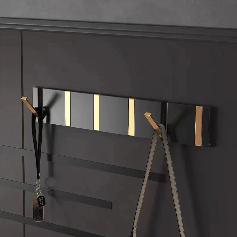 Minimalist Wall Hook Rack with Angled Hooks