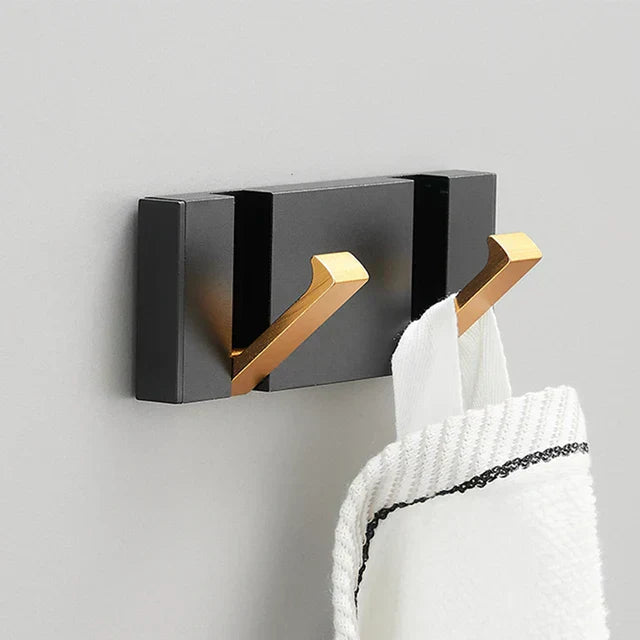Minimalist Wall Hook Rack with Angled Hooks