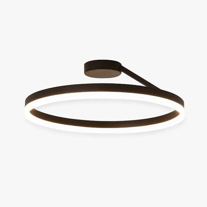 Modern Circle LED Flush Mount Ceiling Light with Dimmable Ring Design