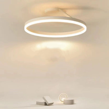 Modern Circle LED Flush Mount Ceiling Light with Dimmable Ring Design