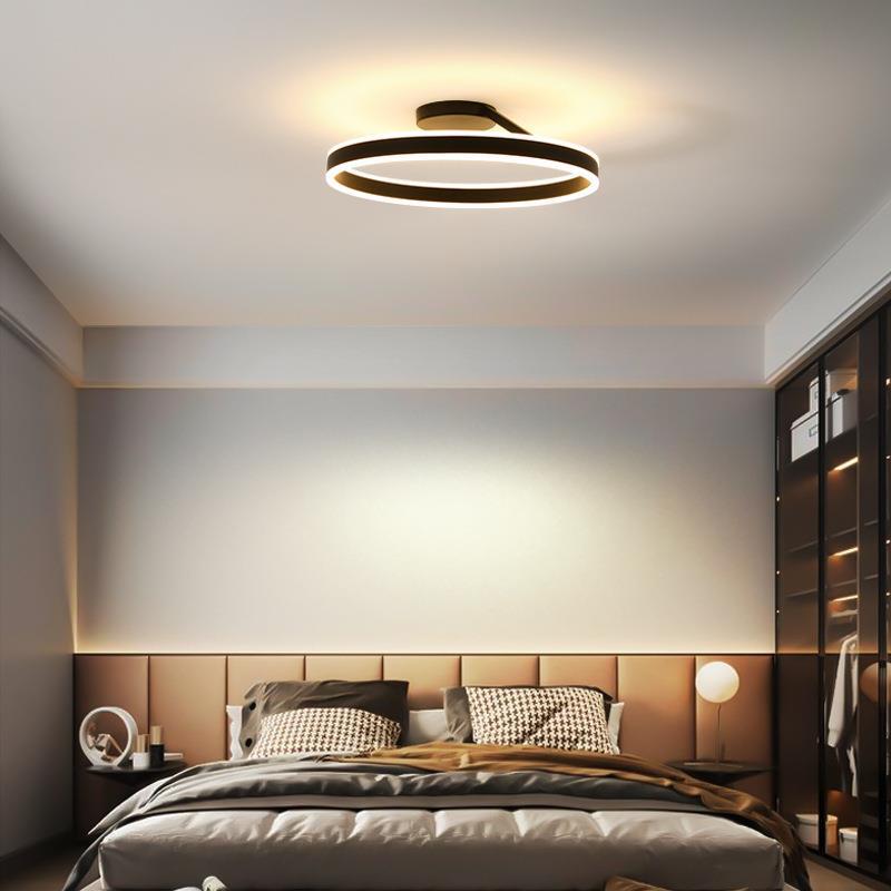 Modern Circle LED Flush Mount Ceiling Light with Dimmable Ring Design
