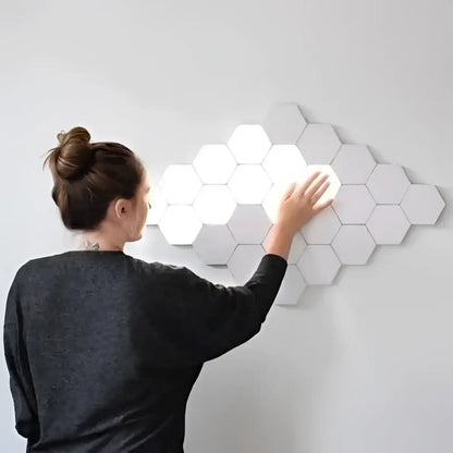 Modern Hexagon Wall Lamp with Touch Control