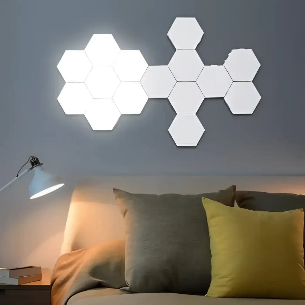 Modern Hexagon Wall Lamp with Touch Control