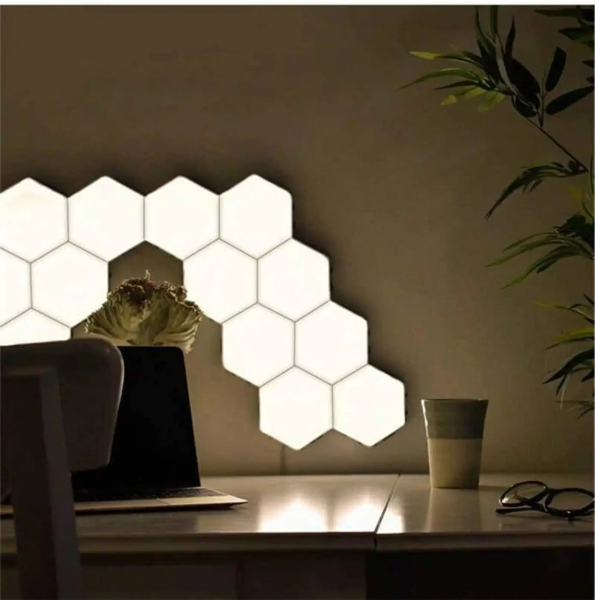 Modern Hexagon Wall Lamp with Touch Control