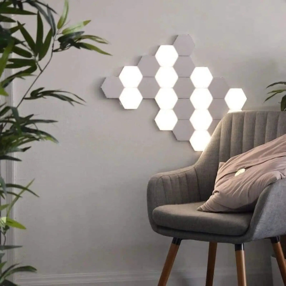 Modern Hexagon Wall Lamp with Touch Control