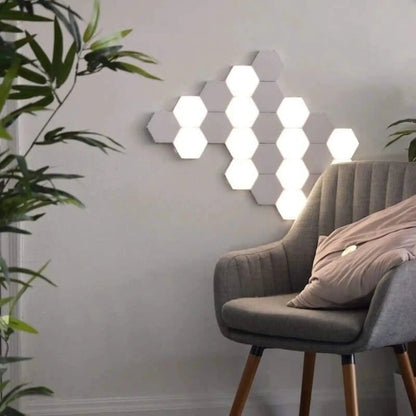 Modern Hexagon Wall Lamp with Touch Control
