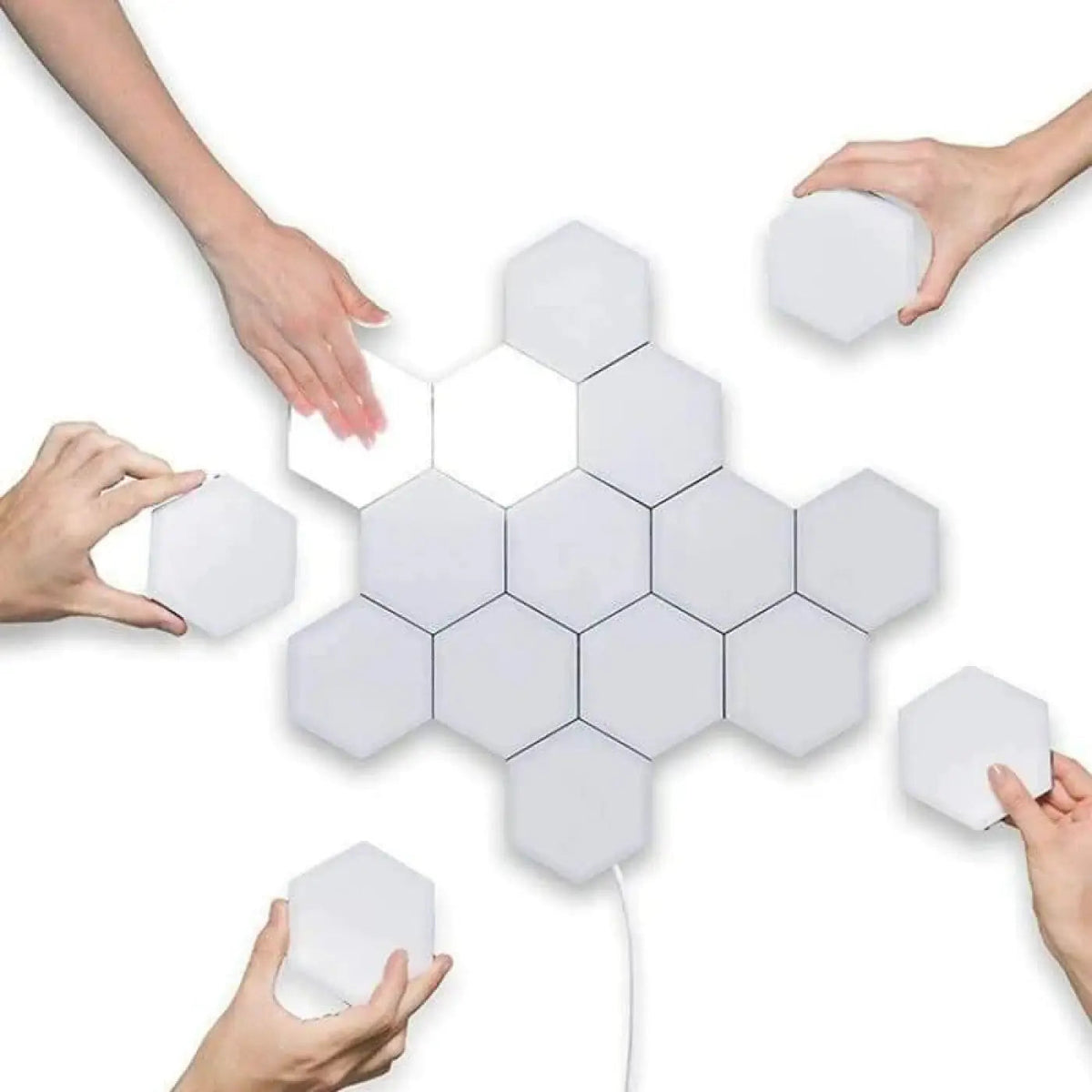 Modern Hexagon Wall Lamp with Touch Control