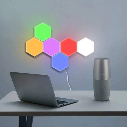 Modern Hexagon Wall Lamp with Touch Control