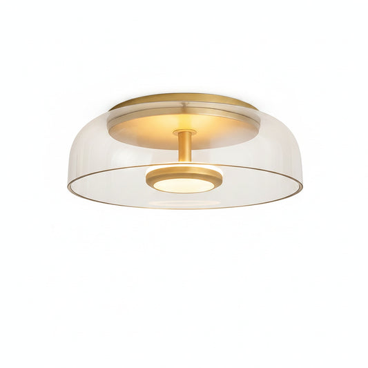 Modern LED Ceiling Light with Glass Dome Shade