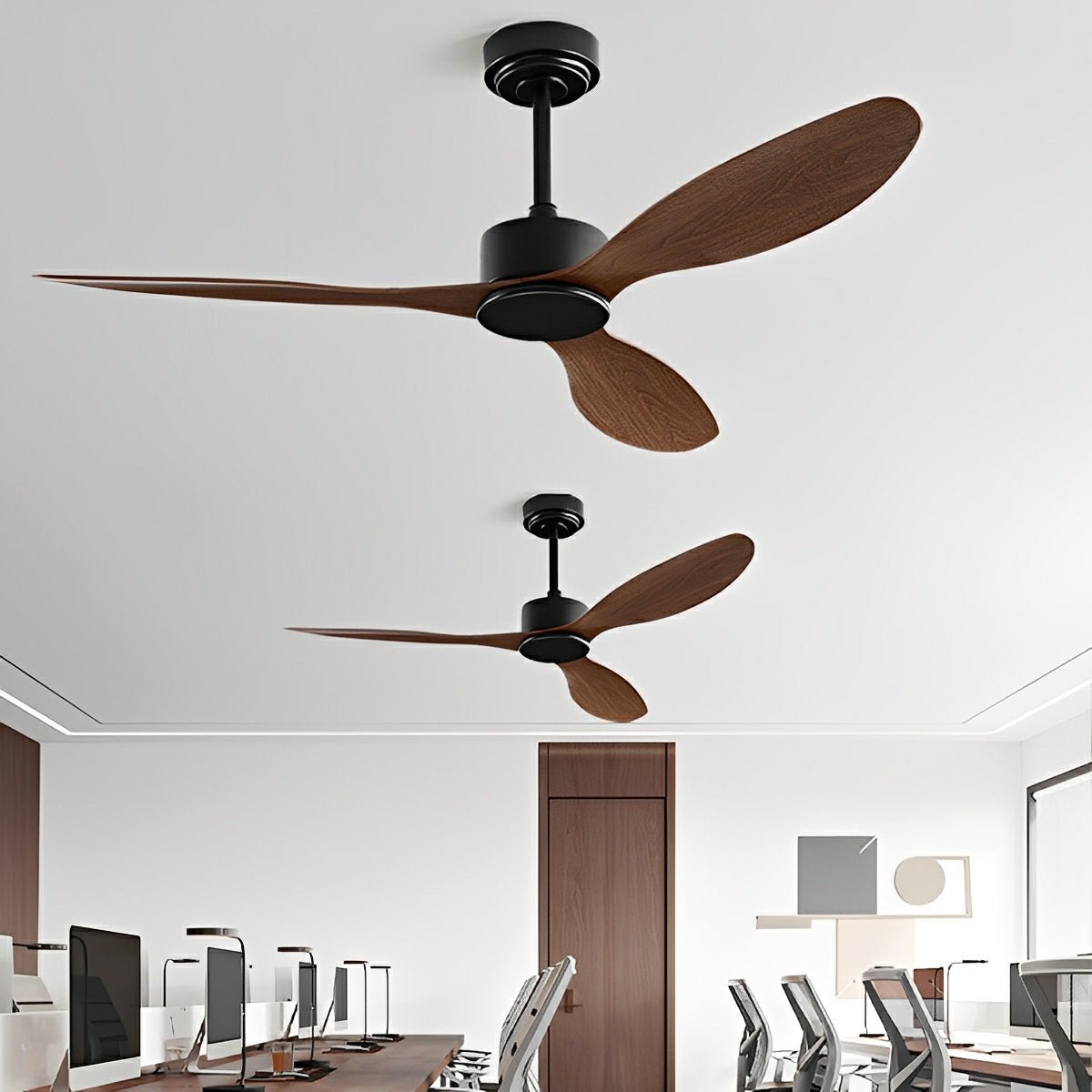 Modern Minimalist Ceiling Fan with 3 Blades and DC Motor