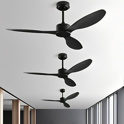 Modern Minimalist Ceiling Fan with 3 Blades and DC Motor