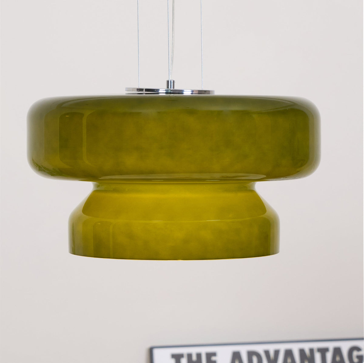Modern Pendant Lamp with Tiered Glass Shade