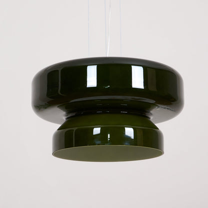 Modern Pendant Lamp with Tiered Glass Shade