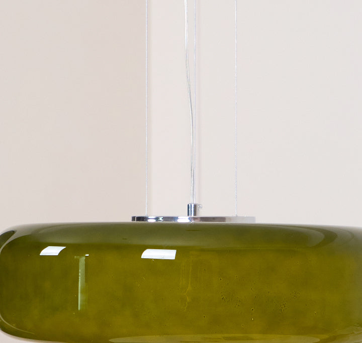 Modern Pendant Lamp with Tiered Glass Shade