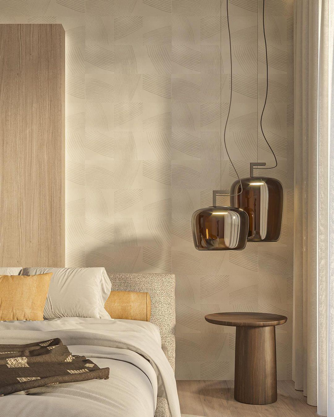 Modern Pendant Lamp with Tinted Glass Shade and Integrated LED
