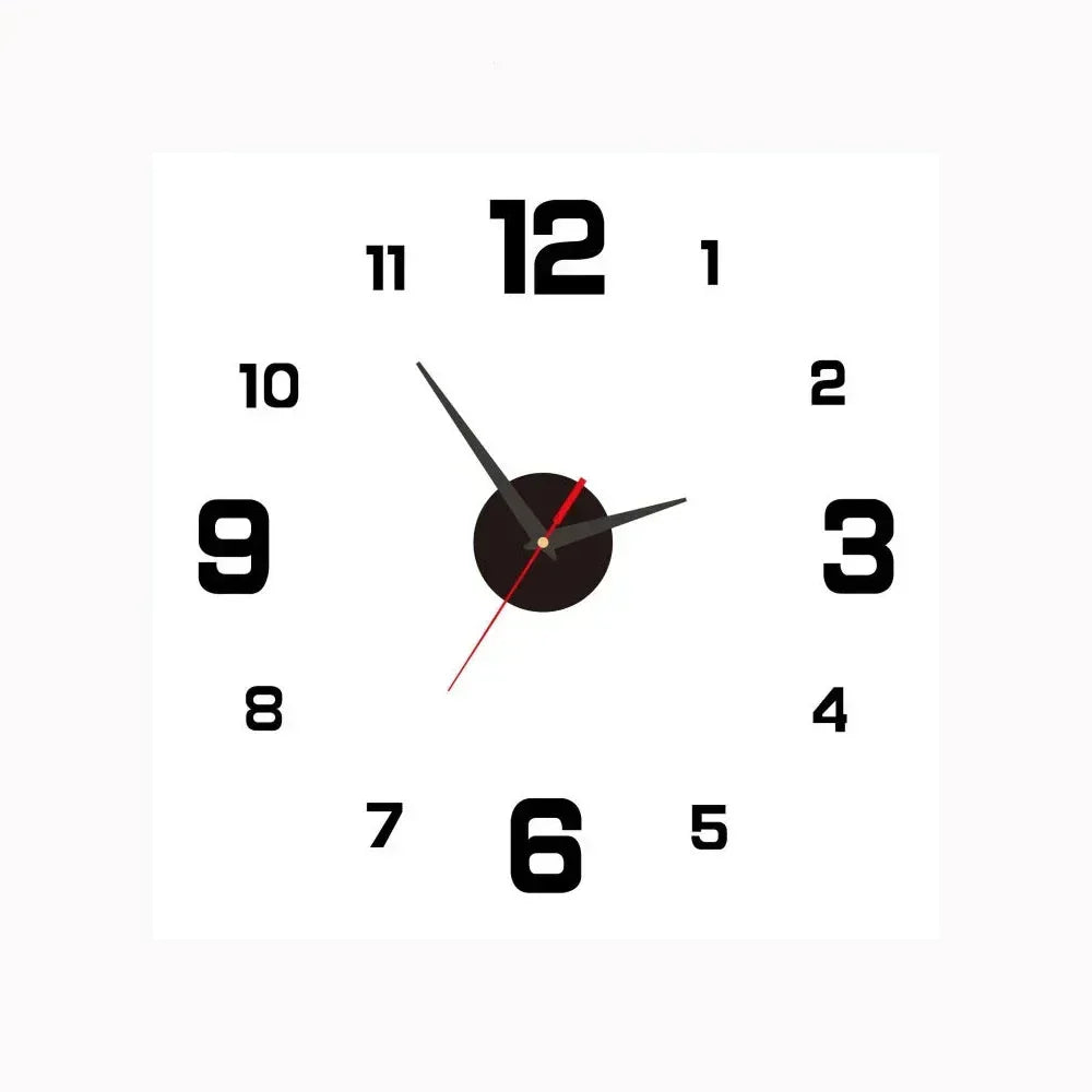 Modern Round Wall Clock with Silent Quartz Movement and Decorative Dial Design