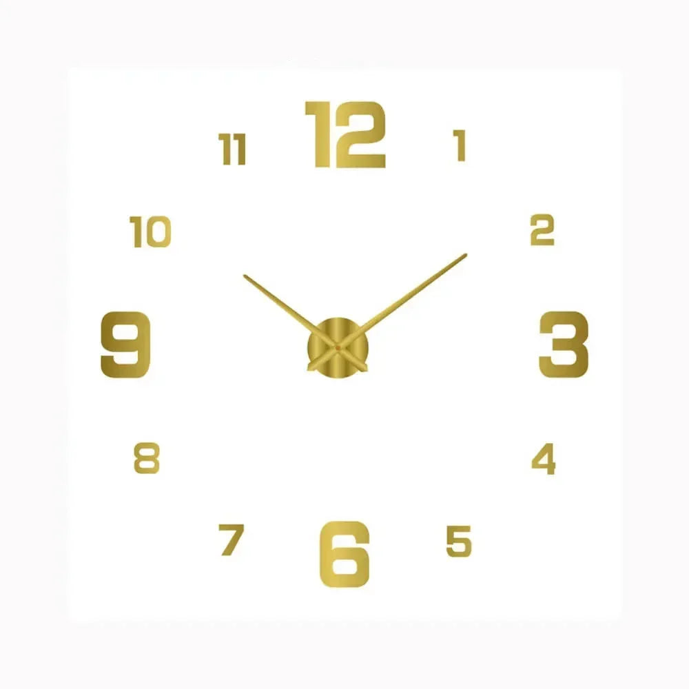 Modern Round Wall Clock with Silent Quartz Movement and Decorative Dial Design