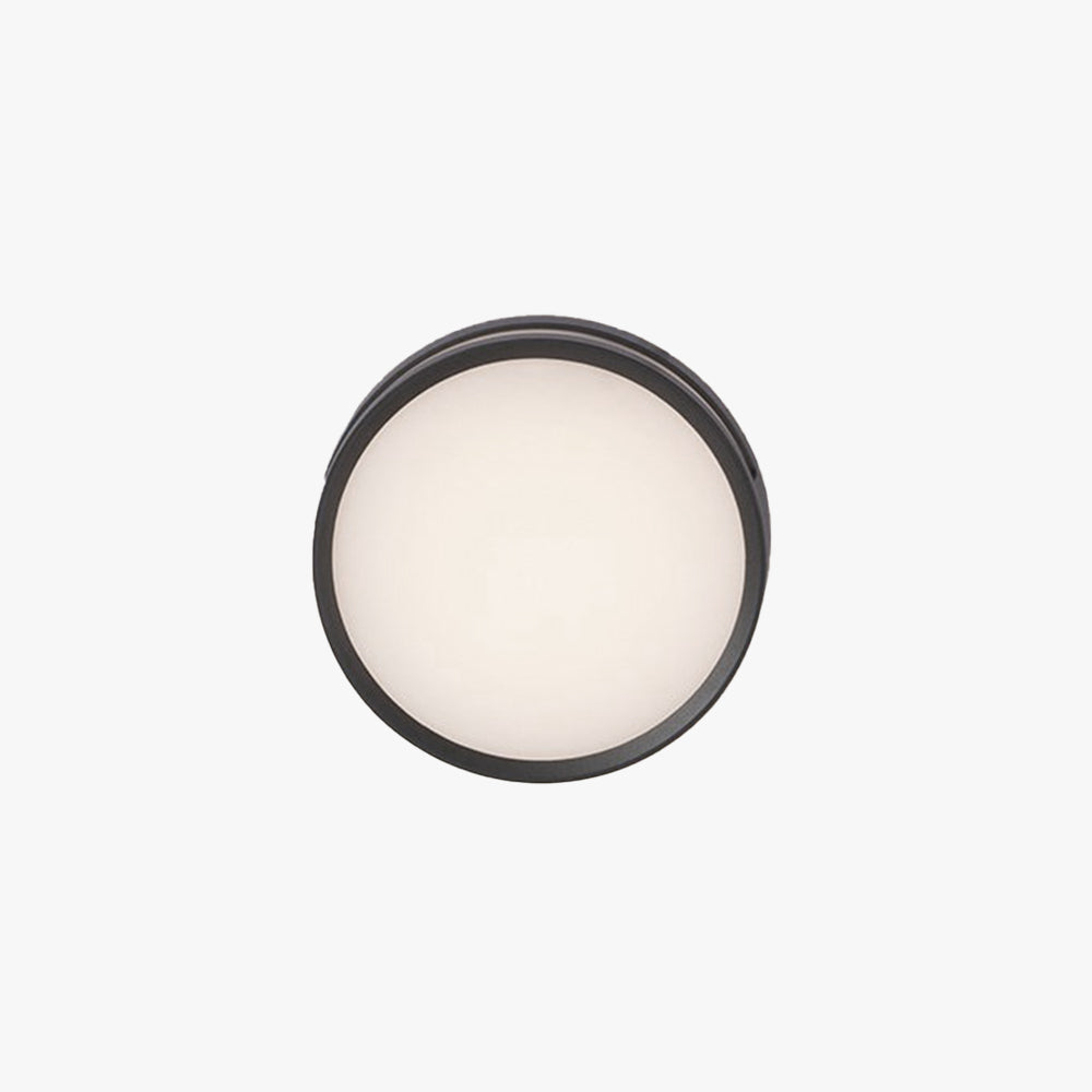 Modern Round Waterproof Outdoor Wall Lamp with Acrylic Shade