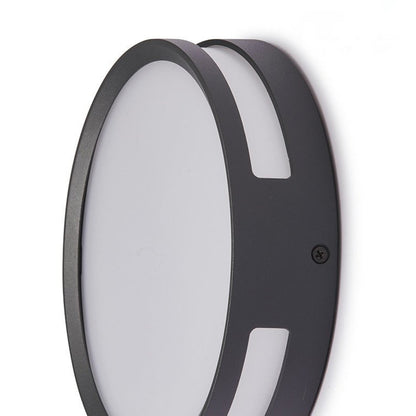 Modern Round Waterproof Outdoor Wall Lamp with Acrylic Shade