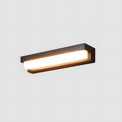 Modern Solar Linear Outdoor Wall Light with IP65 Rating