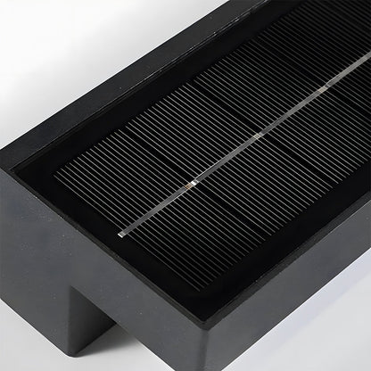 Modern Solar Linear Outdoor Wall Light with IP65 Rating