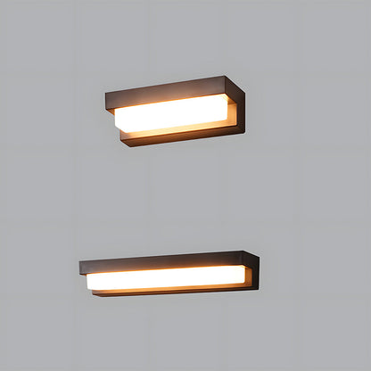 Modern Solar Linear Outdoor Wall Light with IP65 Rating