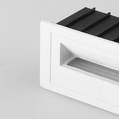 Modern Square Outdoor Deck and Step Light with Glass Shade