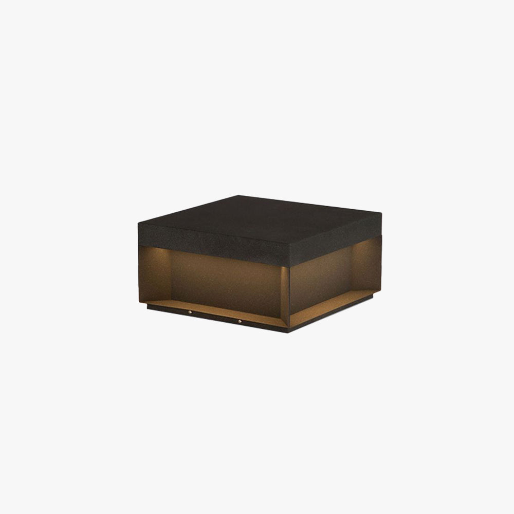 Modern Square Outdoor Post Lamp