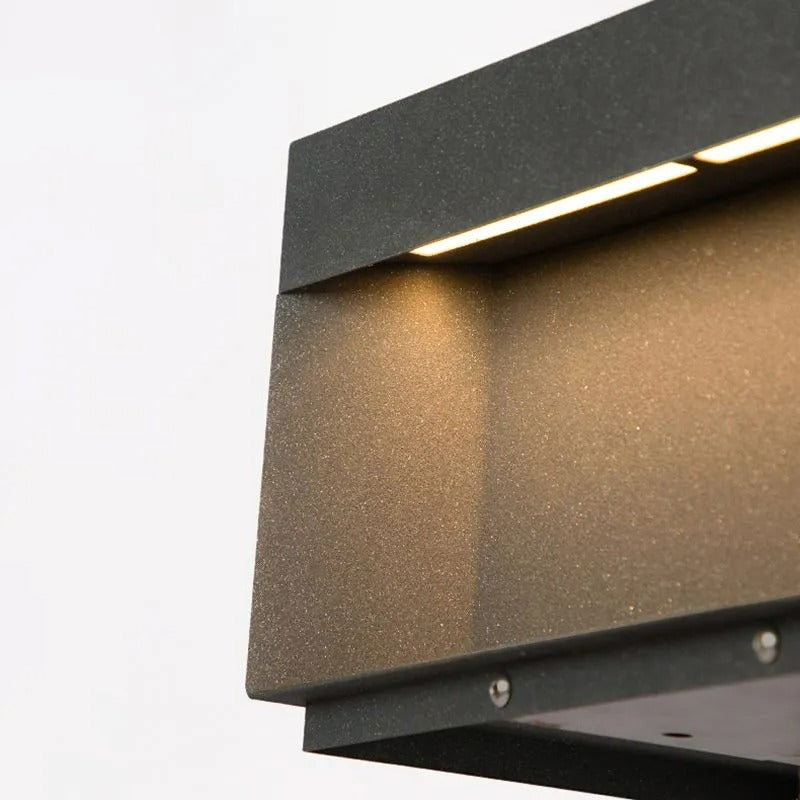 Modern Square Outdoor Post Lamp