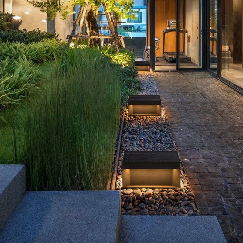 Modern Square Outdoor Post Lamp