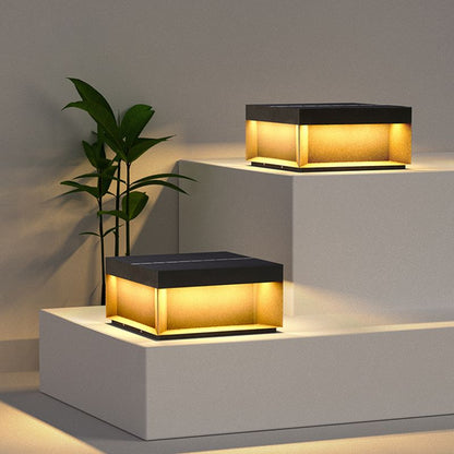Modern Square Outdoor Post Lamp