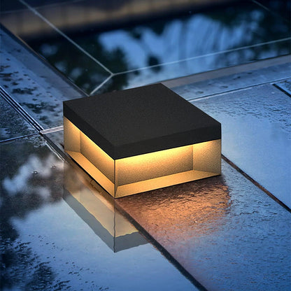 Modern Square Outdoor Post Lamp